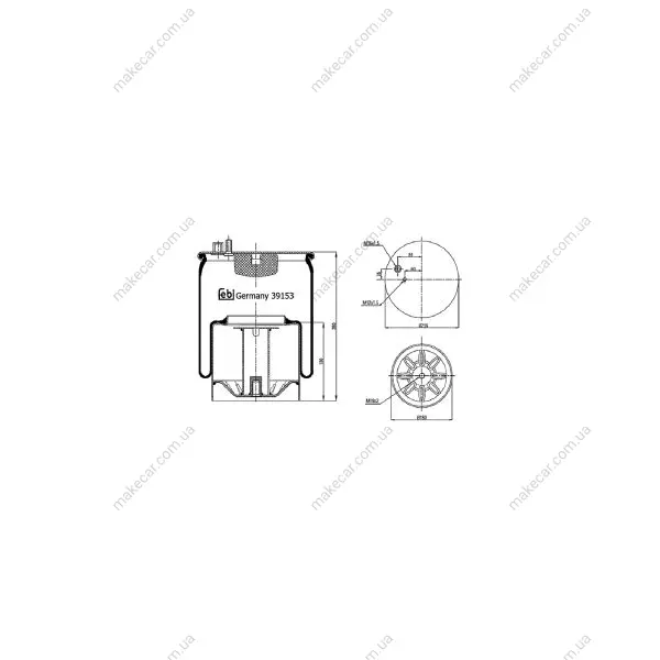 <strong>Подушка амортизуюча FEBI BILSTEIN 39153 (фото 1)</strong>