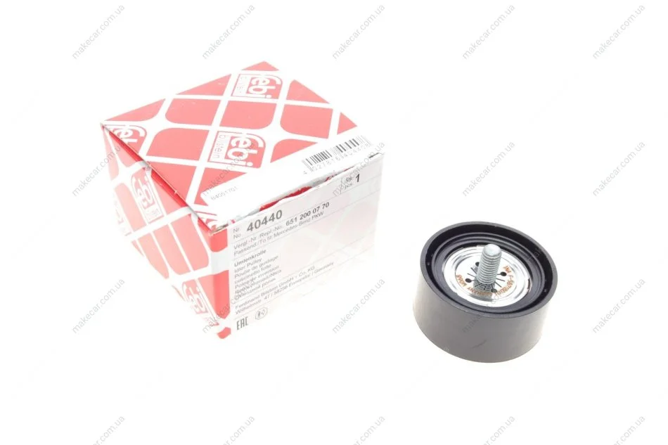 <strong>Ведучий ролик, поліклінового ременя MERCEDES-BENZ A 651 200 07 70 (Вир-во Febi) FEBI BILSTEIN 40440 (фото 1)</strong>