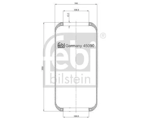 <strong>Подушка амортизуюча FEBI BILSTEIN 45090 (фото 1)</strong>