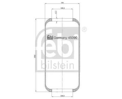 Подушка амортизуюча для FEBI BILSTEIN 45090 фото товару