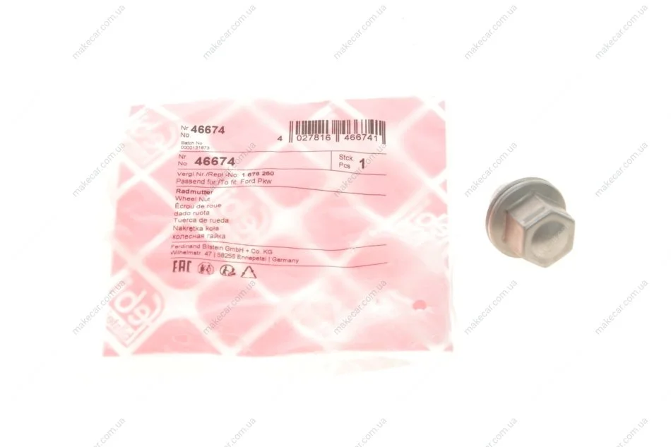 <strong>Гайка колісна FEBI BILSTEIN 46674 (фото 1)</strong>