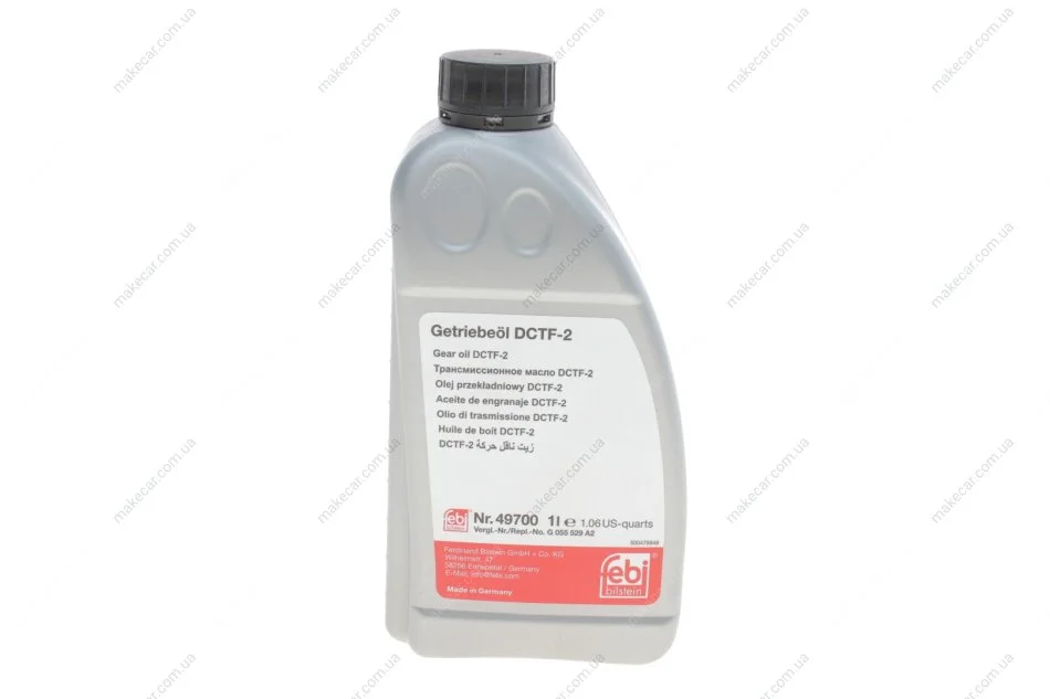 <strong>Олива трансмісійна DSG DCTF-2, 1л. жовта FEBI BILSTEIN 49700 (фото 1)</strong>