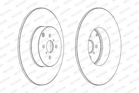 Гальмівний диск для Mitsubishi FERODO DDF1410C фото товару
