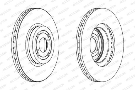 Гальмівний диск FERODO DDF1461C фото товару