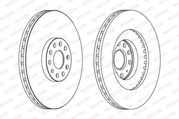 <strong>Тормозной диск FERODO DDF1504C-1 (фото 1)</strong>