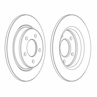 Диск гальмівний для Mazda FERODO DDF1546C фото товару