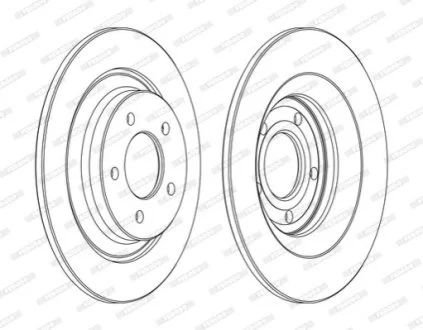 Диск гальмівний для Mazda FERODO DDF1547C фото товару