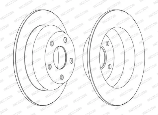 <strong>Диск тормозной FERODO DDF1553C (фото 1)</strong>