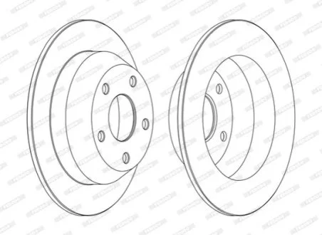 Диск гальмівний для Jeep FERODO DDF1553C фото товару