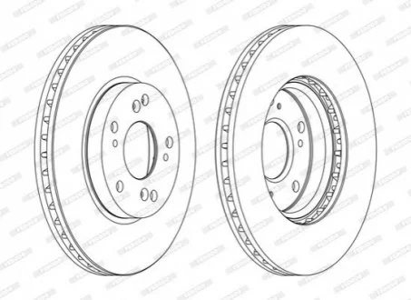 Гальмівний диск для Honda FERODO DDF1557C фото товару