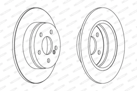 Гальмівний диск для Mercedes FERODO DDF1689C фото товару