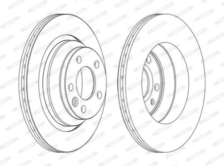 Диск гальмівний для Toyota, Aston Martin FERODO DDF1698C фото товару