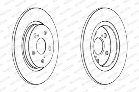 Гальмівний диск для Toyota FERODO DDF1755C фото товару