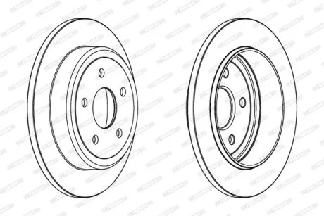 Гальмівний диск для Jeep FERODO DDF1813C фото товару