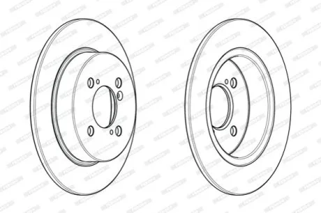 Диск гальмівний для Suzuki FERODO DDF2071C фото товару