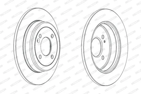 Гальмівний диск для Volkswagen FERODO DDF2090C фото товару