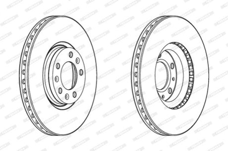 Диск гальмівний FERODO DDF2156C фото товару