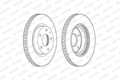 Диск гальмівний для Mazda FERODO DDF2465C фото товару