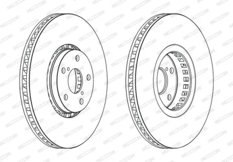 Диск гальмівний для FERODO DDF2497RC-1 фото товару
