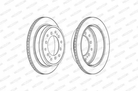 Диск гальмівний для Toyota, Lexus FERODO DDF2505C фото товару