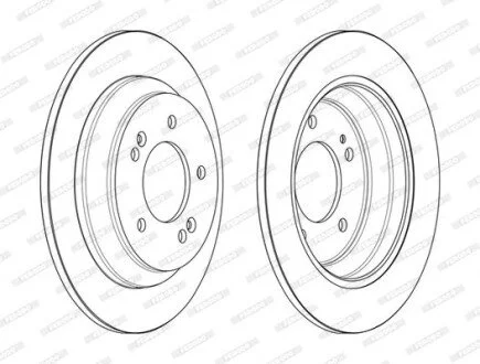 Гальмівний диск для FERODO DDF2608C фото товару