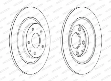 Диск гальмівний для Mazda FERODO DDF2609C фото товару