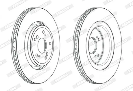 Диск тормозной для Honda FERODO DDF2657C фото товара