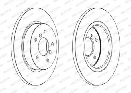 Диск гальмівний для Nissan FERODO DDF2683C фото товару