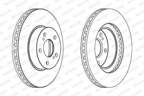 Гальмівний диск для Subaru FERODO DDF485C фото товару