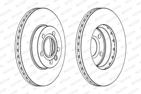 Гальмівний диск для Seat, Volkswagen, Ford FERODO DDF846C фото товару
