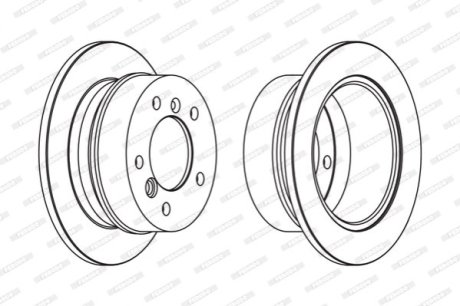 Диск гальмівний FERODO FCR230A фото товару