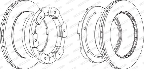 <strong>Диск тормозной FERODO FCR332A (фото 1)</strong>