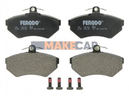 Тормозные колодки передние AUDI A4/SEAT CORDOBA/VW PASSAT 1.6-1.9DH 94-02 (TRW) FERODO FDB1289 (фото 1)