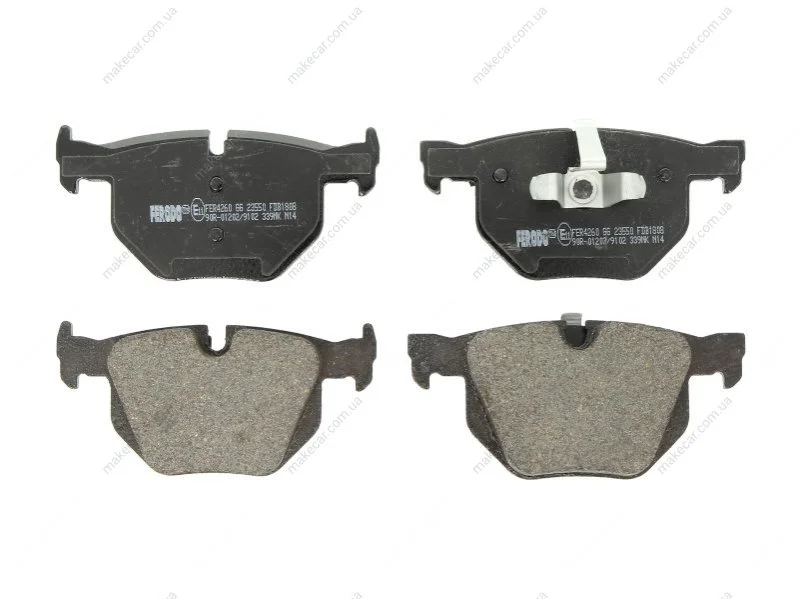 <strong>Гальмівні колодки зад. BMW 3(E90)/5(E60) (ATE) (123x58,1x17,3) FERODO FDB1808 (фото 1)</strong>