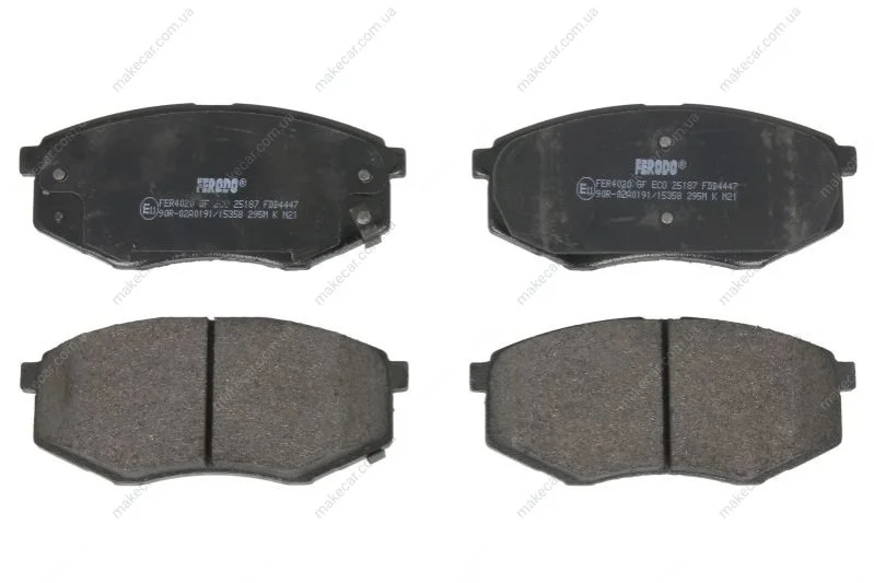 <strong>Комплект тормозных колодок, дисковый тормоз FERODO FDB4447 (фото 1)</strong>