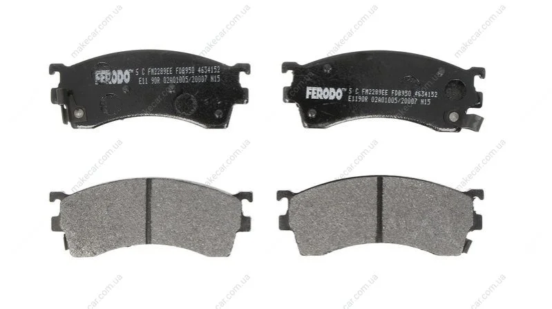 <strong>Гальмівні колодки дискові FERODO FDB950 (фото 1)</strong>