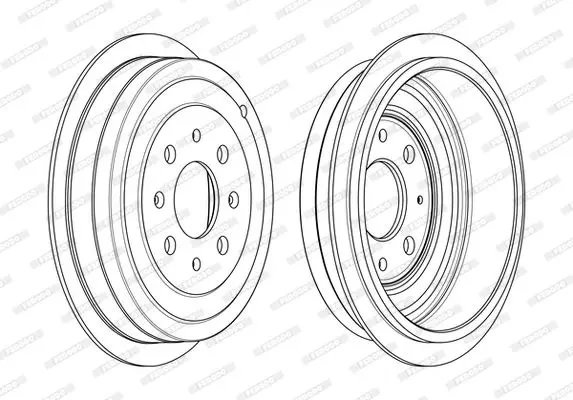 <strong>Гальмівний барабан задн FIAT GRANDE PUNTO, PUNTO, PUNTO EVO OPEL ADAM, CORSA D 0.9LPG-1.4LPG 10.05- FERODO FDR329809 (фото 1)</strong>