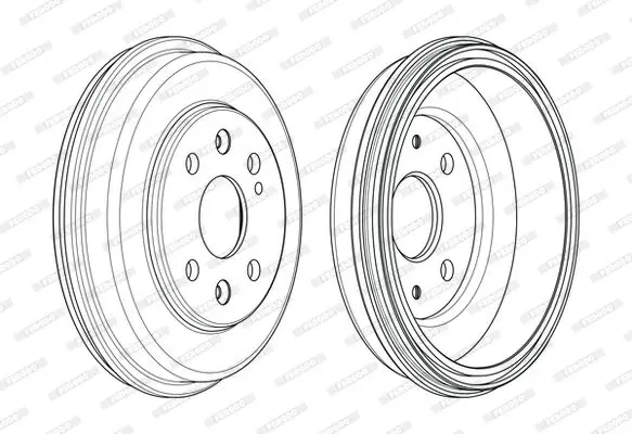 <strong>Гальмівний барабан задн MAZDA 2 1.3-1.6D 07.07- FERODO FDR329823 (фото 1)</strong>