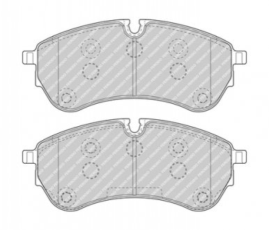 Колодки тормозные дисковые (комплект 4 шт.)) FERODO FVR5067 (фото 1)