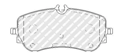 <strong>Колодки гальмівні дискові (комплект 4 шт) FERODO FVR5068 (фото 1)</strong>