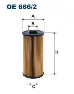 Фильтр масляный 2,0dCi /2,5 dCi NISSAN, OPEL RENAULT (113*57.5*23.5) FILTRON OE666/2 фото товара