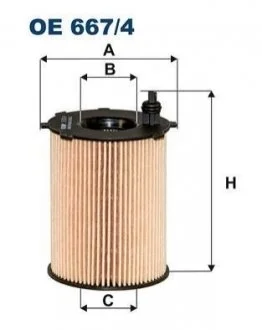 Фільтр масляний для FILTRON OE667/4 фото товару