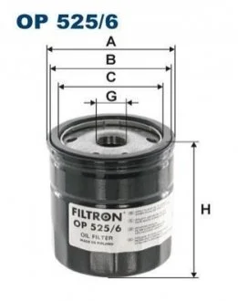 Фільтр масляний для FILTRON OP525/6 фото товару