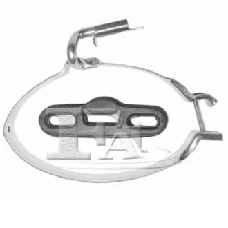 FISCHER OPEL Кронштейн глушника (хомут) ASTRA F (T92) 1.4-2.0 92- (OE - 856293,856308,90128514,90543614,96081952) (мат. метал+гума) для FA1 129-903 фото товару