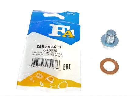 Болт піддону з шестигранною головкою для FA1 256.852.011 фото товару