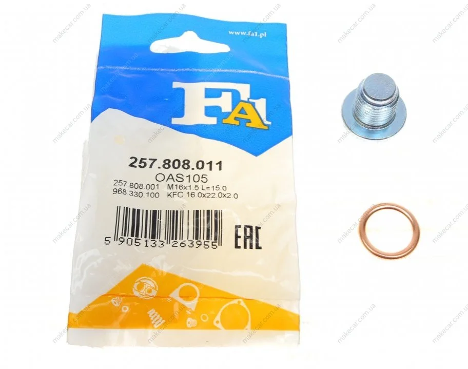 <strong>Болт піддону з шестигранною головкою FA1 257.808.011 (фото 1)</strong>