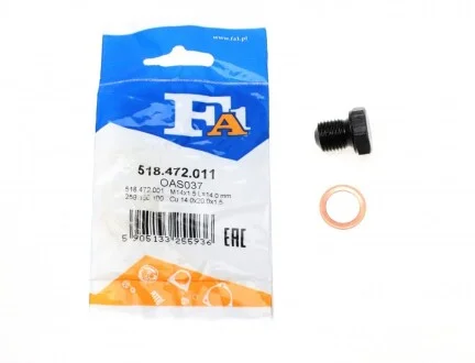 Болт піддону з шестигранною головкою для FA1 518.472.011 фото товару