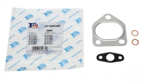 FISCHER BMW К-т прокладок турбокомпресора 1 (E81) 120 d 04-, 3 (E90) 320 d 04-, 3 Touring (E91) 318/320 d 04- для FA1 KT100035E фото товару