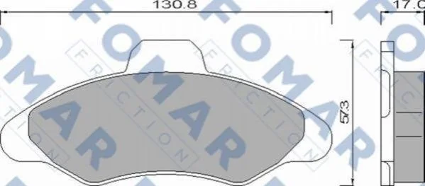 <strong>Колодки гальмівні дискові FOMAR FO 432481 (фото 1)</strong>
