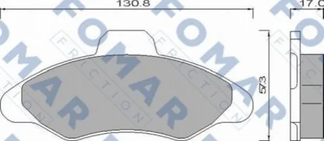 Колодки гальмівні дискові для Ford FOMAR FO 432481 фото товару